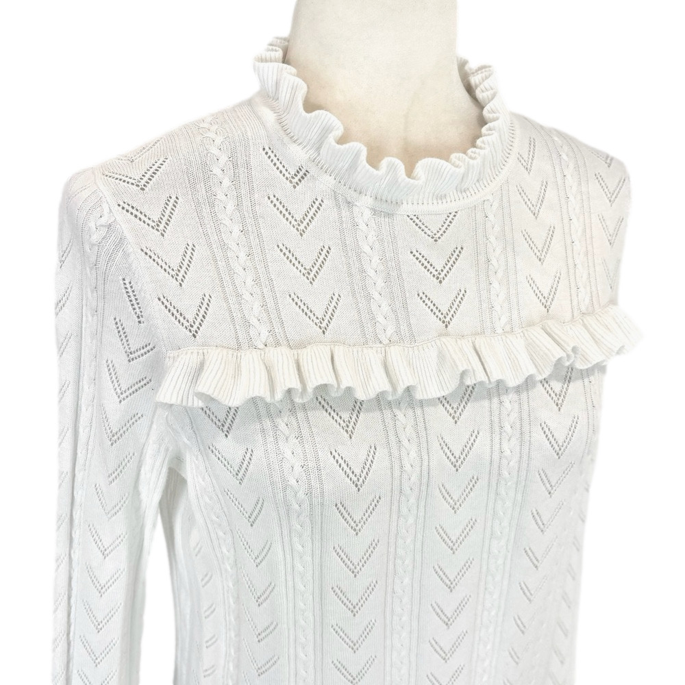 A New Day white ruffle sweater